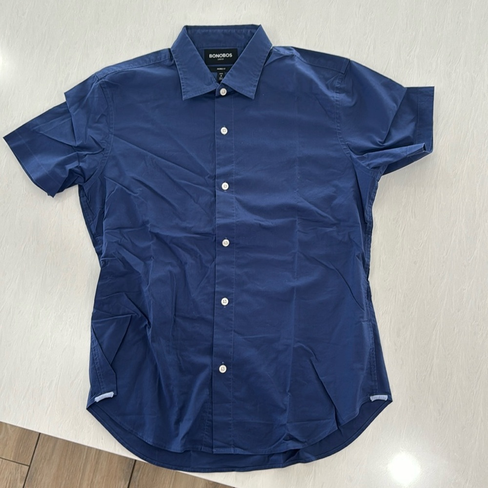 Bonobos Men’s Stretch Tailored Fit Size M Short Blue NWOT